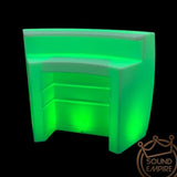 Curved Bar with Serving Shelf