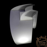 Curved Bar with Serving Shelf