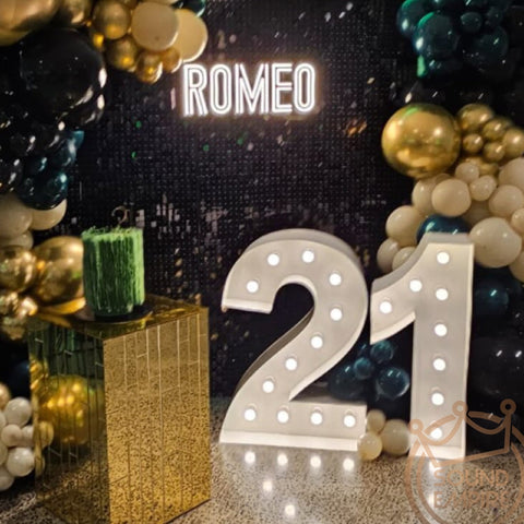 Marquee Light Up Numbers