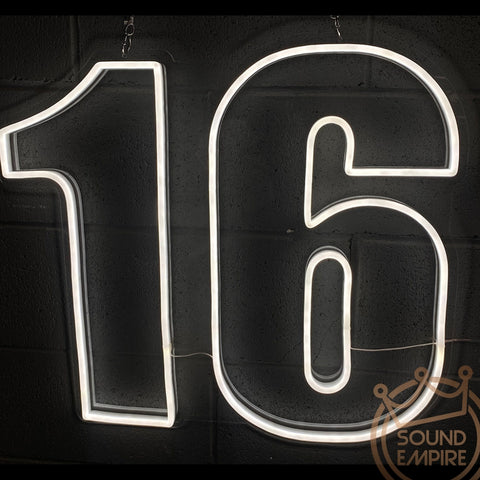 Neon LED Sign - "16"