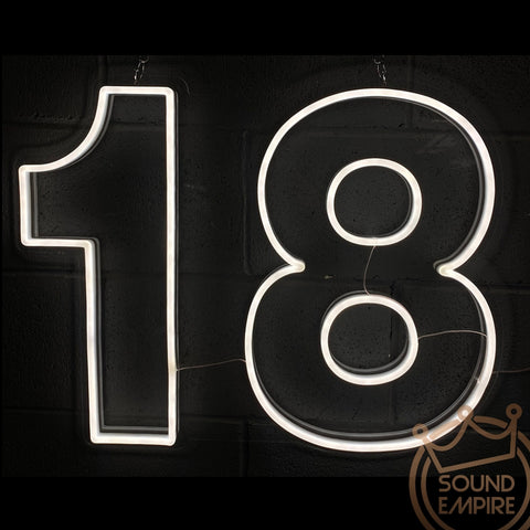 Neon LED Sign - "18"