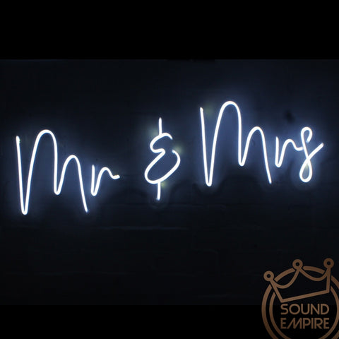 Neon LED Sign - "Mr & Mrs"