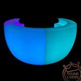 Quad Curved Bar with Serving Shelf