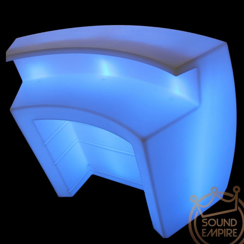 Curved Bar with Serving Shelf