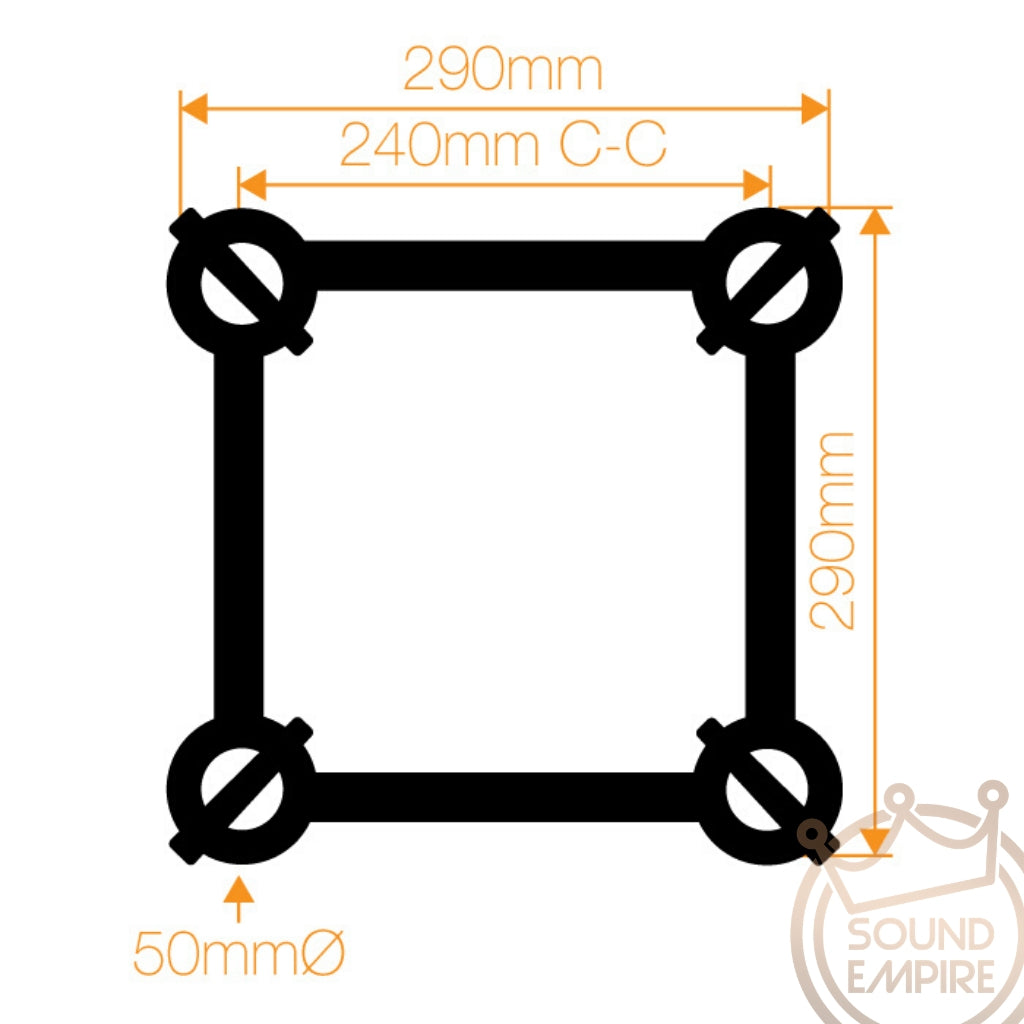 Square Box Truss - 3m – Sound Empire Hire